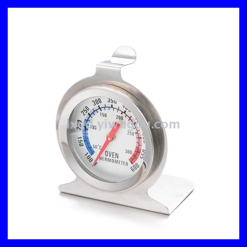 J-3 Stainless Steel Oven Thermometer Pointer Type Sitting Can Be Directly Connected to Oven for Use 50-300 Degrees