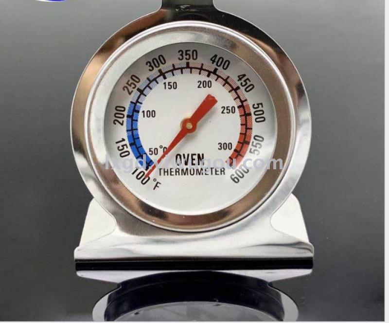 J-3 Stainless Steel Oven Thermometer Pointer Type Sitting Can Be Directly Connected to Oven for Use 50-300 Degrees