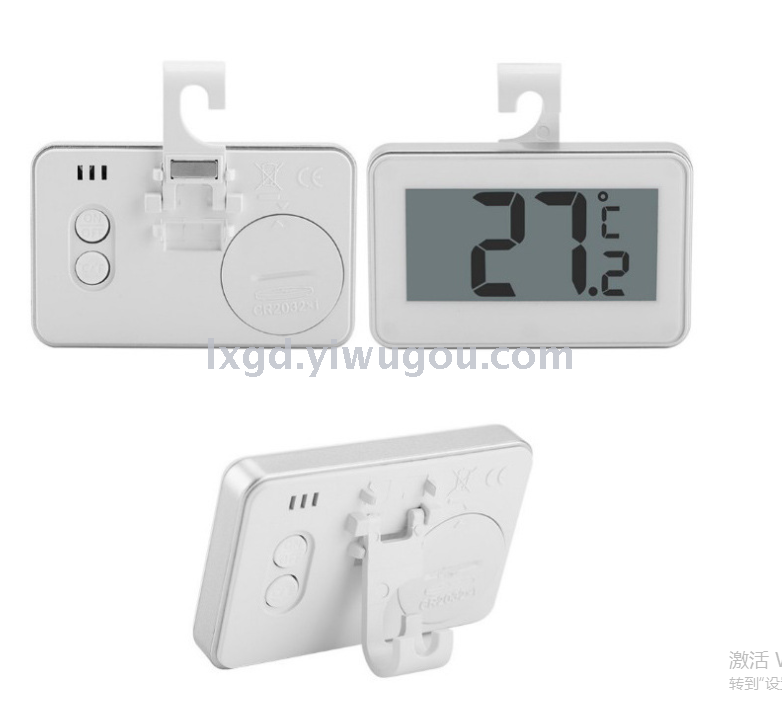 ST-5 Large Screen Digital Display Refrigerator Freezer Thermometer High Precision Waterproof Electronic Temperature Magnetic Frost Alarm Suspension