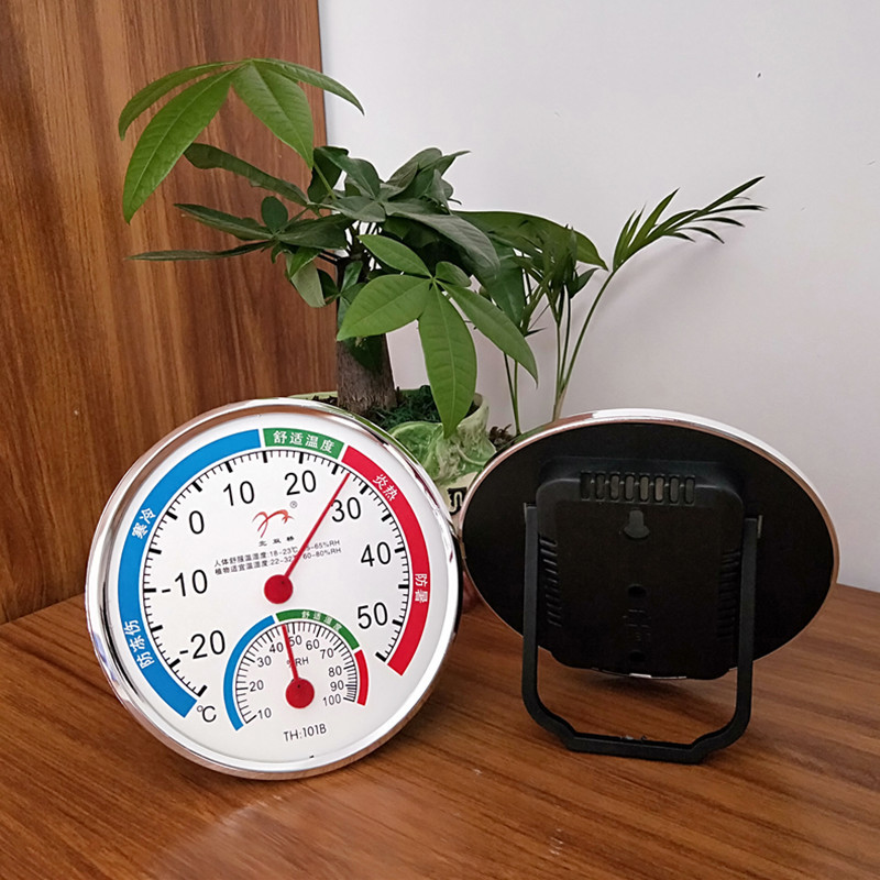 Thermometer Moisture Meter Household Indoor Pointer Temperature Moisture Meter Wall-Mounted Desktop Hygrometer Hygrometer Thermometer