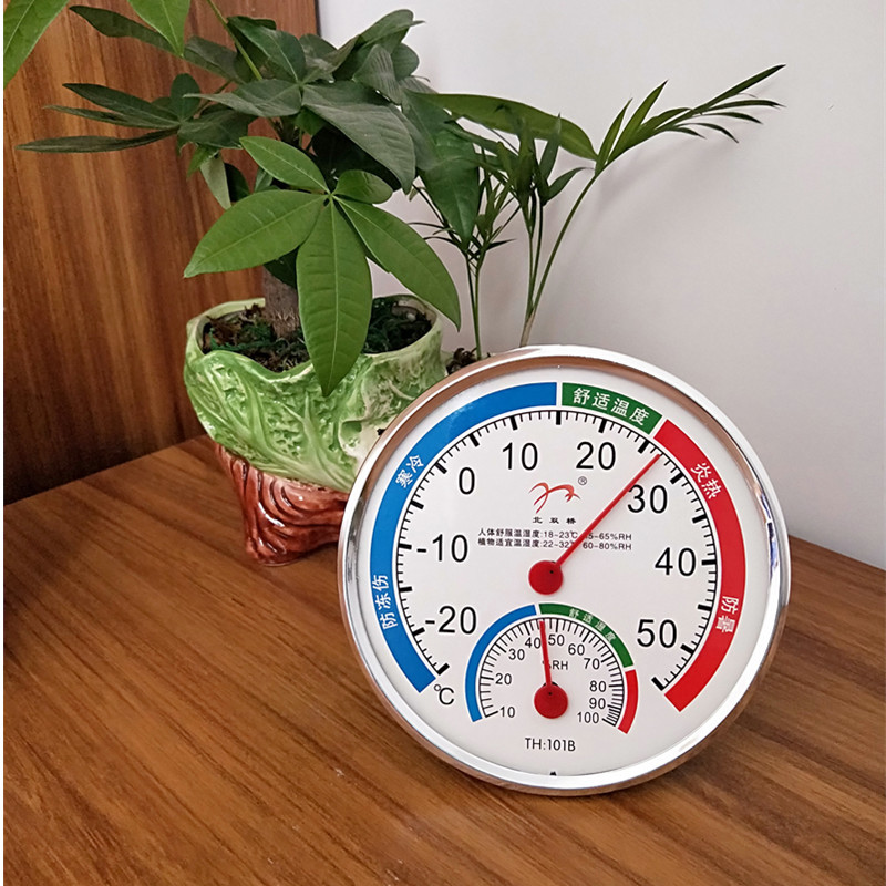 Thermometer Moisture Meter Household Indoor Pointer Temperature Moisture Meter Wall-Mounted Desktop Hygrometer Hygrometer Thermometer