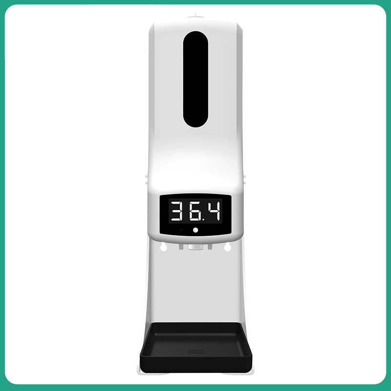 K9pro New Temperature Measuring and Disinfection Integrated Machine Non-Contact Automatic Soap Dispenser Infrared Bracket Thermometer