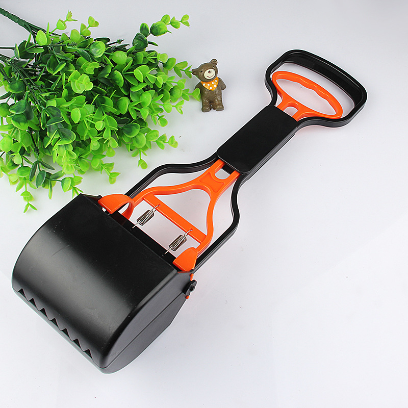 Supply Medium Pet Dog Pooper Scooper Teddy Golden Retriever Poop Clamp Stool Plastic Clip Featured Pooper Scooper