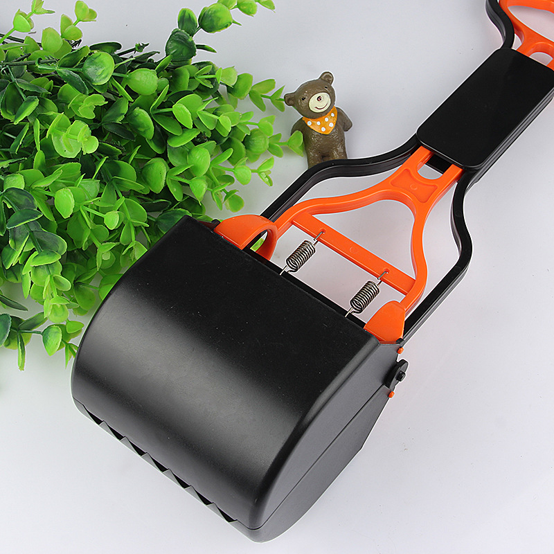 Supply Medium Pet Dog Pooper Scooper Teddy Golden Retriever Poop Clamp Stool Plastic Clip Featured Pooper Scooper