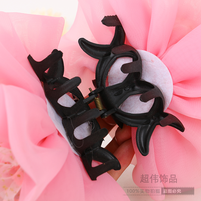 Yarn Root Gauze Art Hair Grip Plastic Clip Handmade Homemade European and American Middle East Muslim Style 16cm