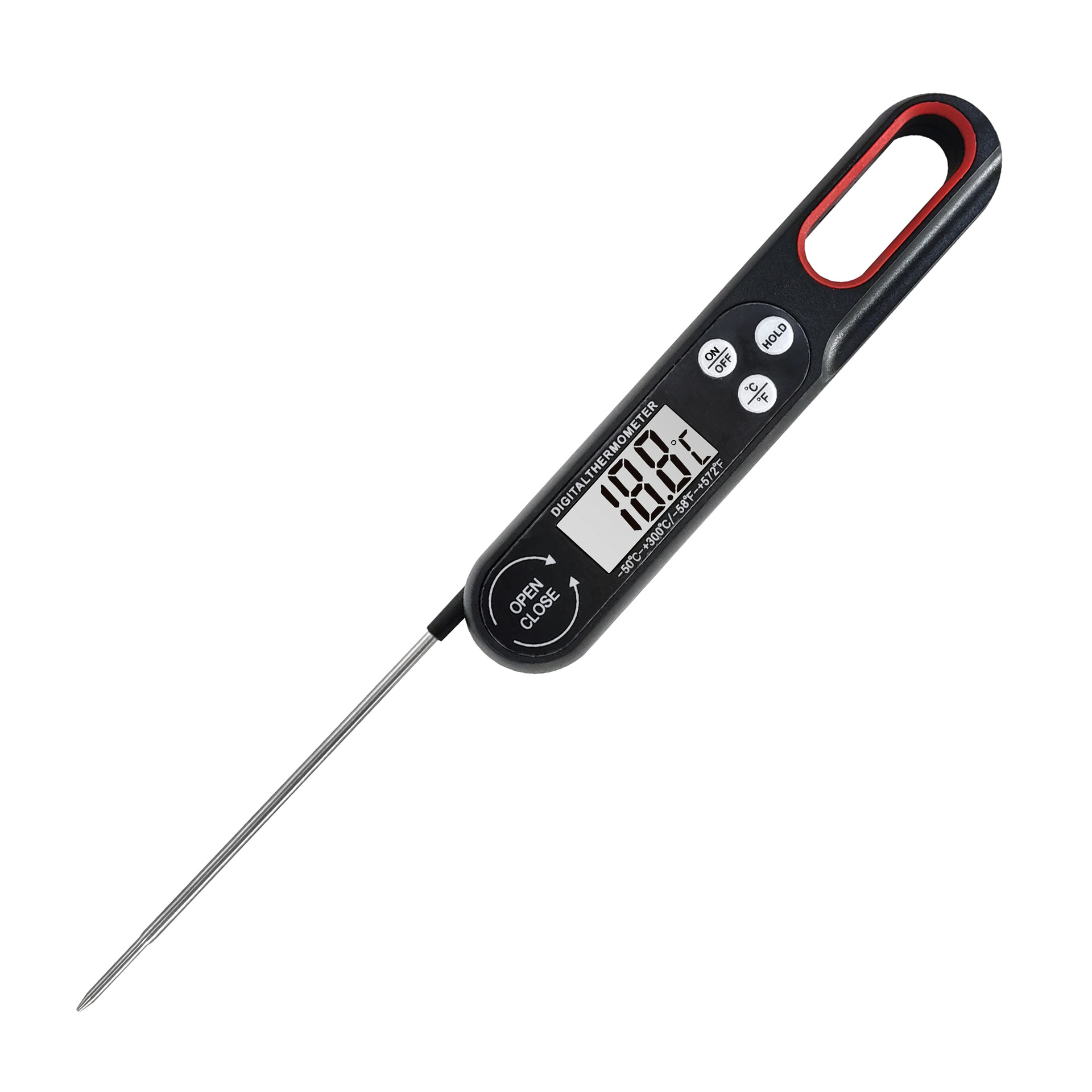 2021 New Electronic Food Thermometer Probe Folding Barbecue Thermometer for Barbecue and Barbecue B1008
