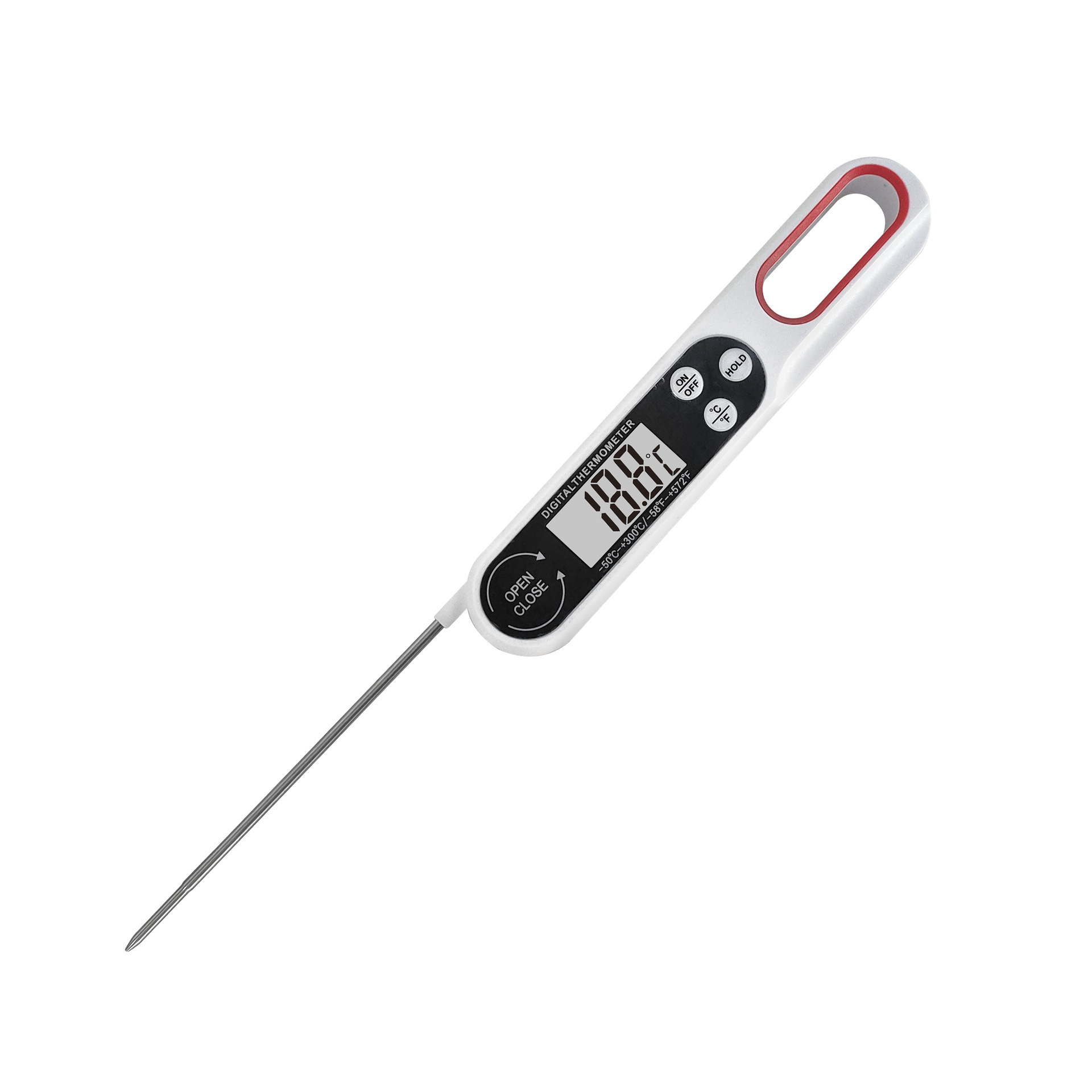 2021 New Electronic Food Thermometer Probe Folding Barbecue Thermometer for Barbecue and Barbecue B1008