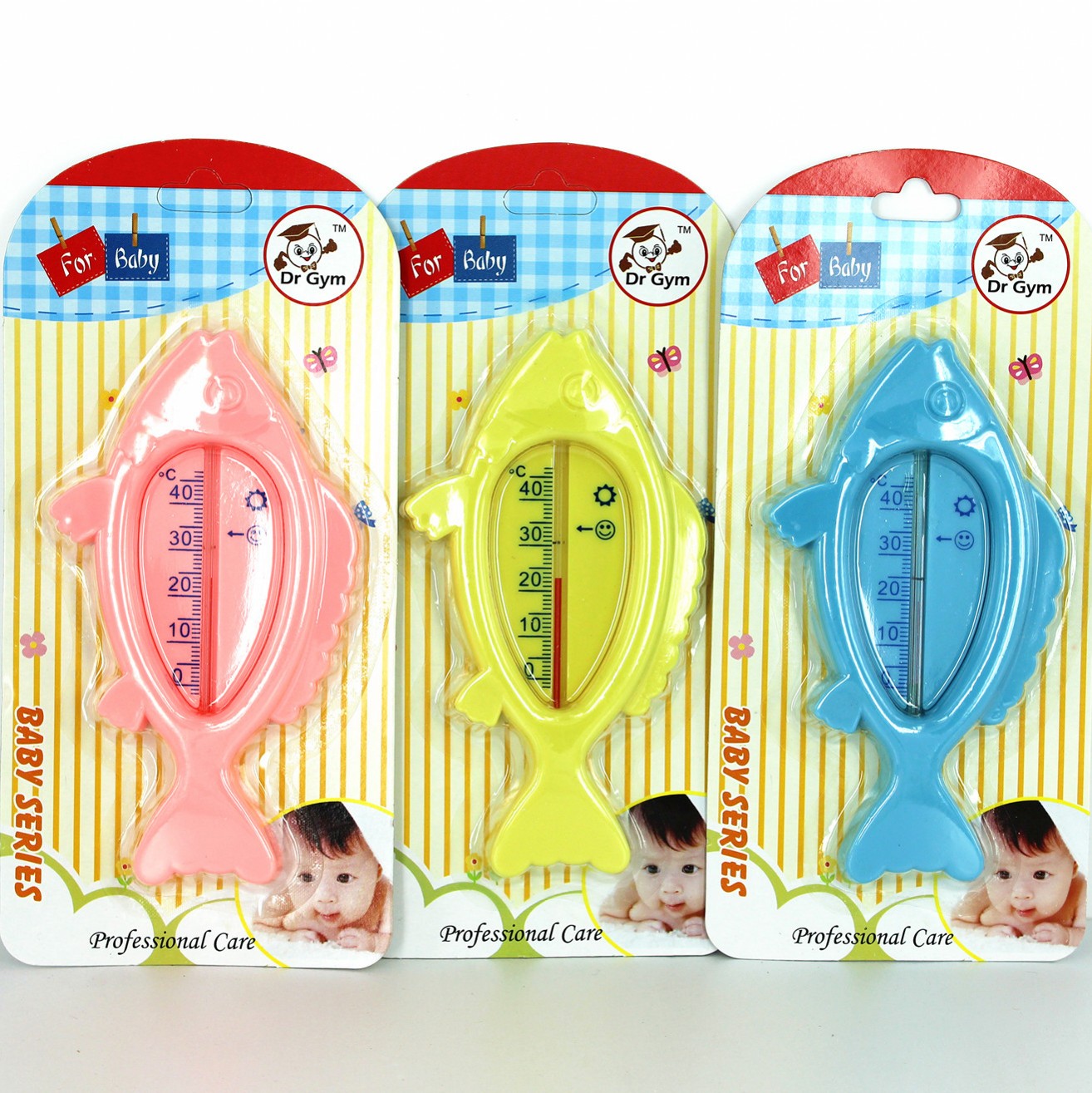 Floating Lovely Fish Baby Water Thermometer Plastic Float Baby Bath Toy Thermometer Tub Water Sensor Thermometer