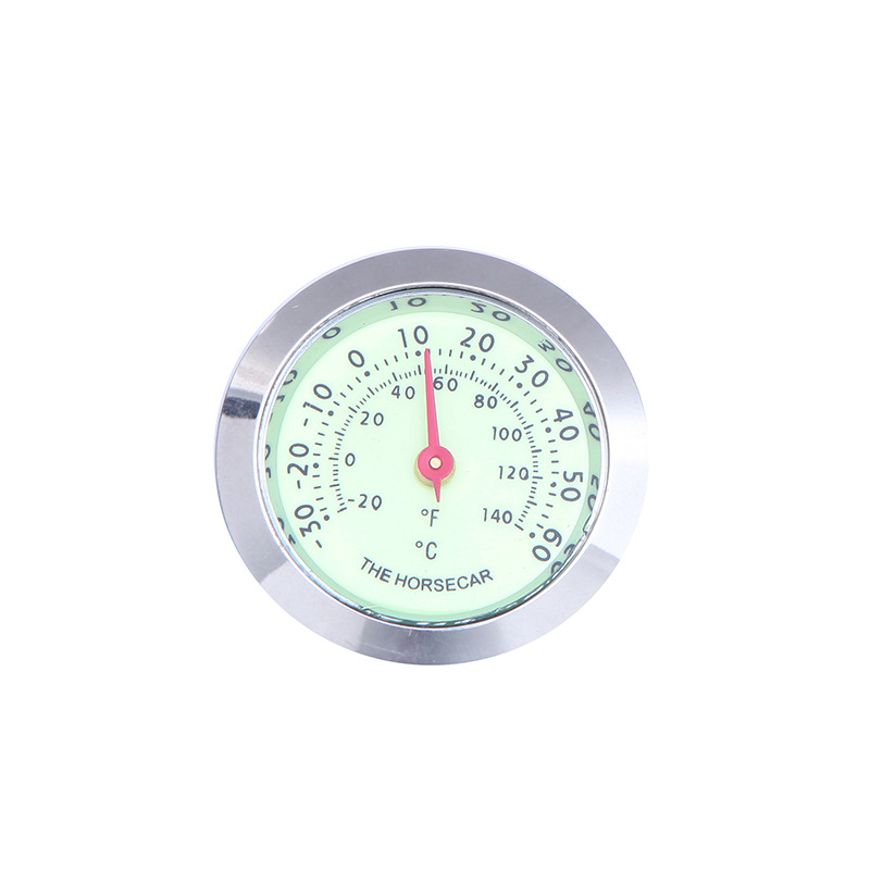 Car Clock Car Thermometer Car Thermometer Luminous Clock Hygrometer Air Outlet Thermometer