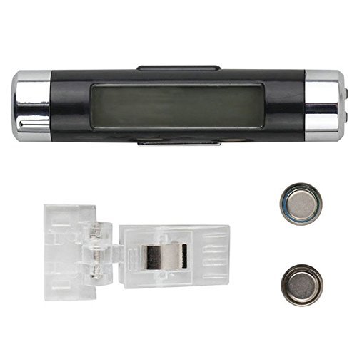 Car Electronic Clock Thermometer Car Luminous Clock Air Outlet Thermometer Two-in-One Supplies Clip-on K01
