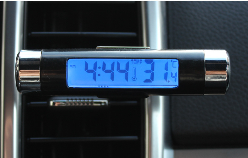 Car Electronic Clock Thermometer Car Luminous Clock Air Outlet Thermometer Two-in-One Supplies Clip-on K01 Car Electronic Clock Thermometer Car Luminous Clock Air Outlet Thermometer Two-in-One Supplies Clip-on K01
