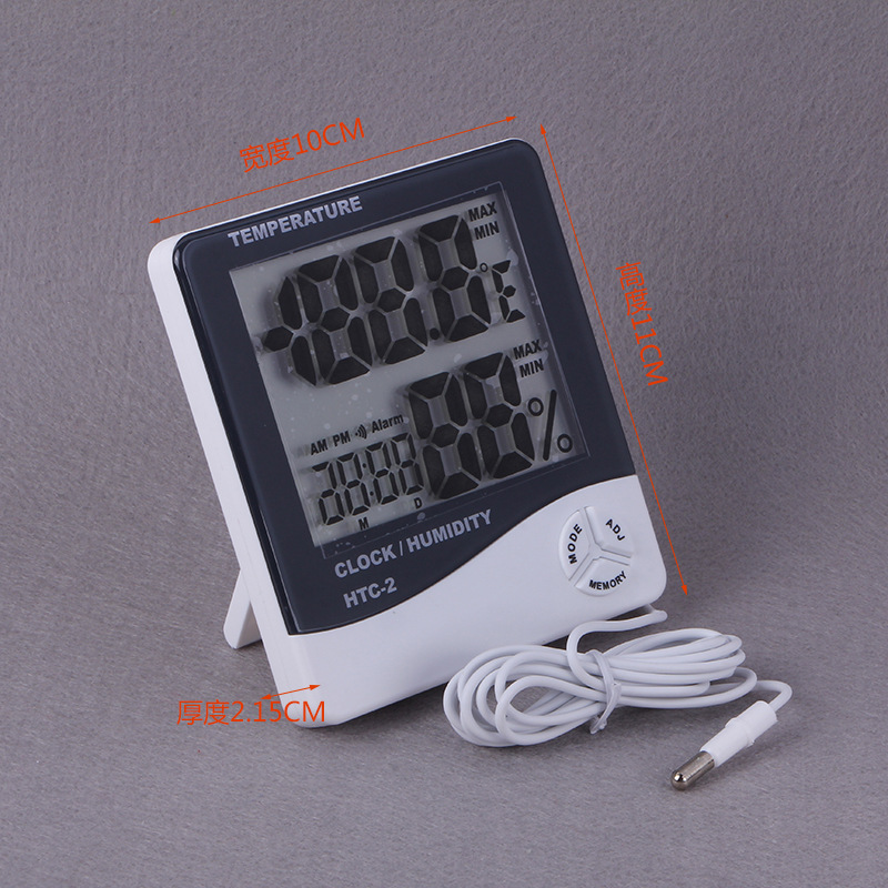 Large Screen Electronic Hygrometer Creative Digital Display Thermometer with Clock Home High Precision Indoor Hygrometer Large Screen Electronic Hygrometer Creative Digital Display Thermometer with Clock Home High Precision Indoor Hygrometer