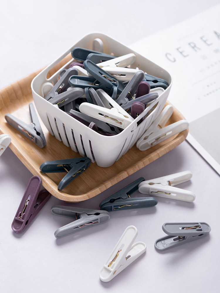 New Product Creative Plastic Clip Band Storage Basket Clothes Drying Clip Strong plastic clip