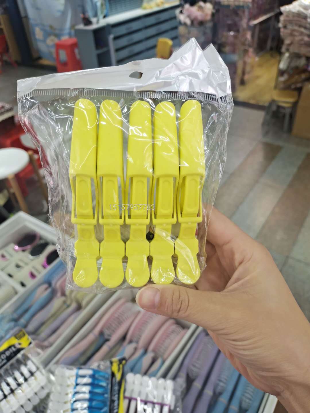 Korean Hairpin Duckbill Clip Pointed Plastic Clip Split Clip Word Clip Hair Clip Two-Color Crocodile Hair Clip