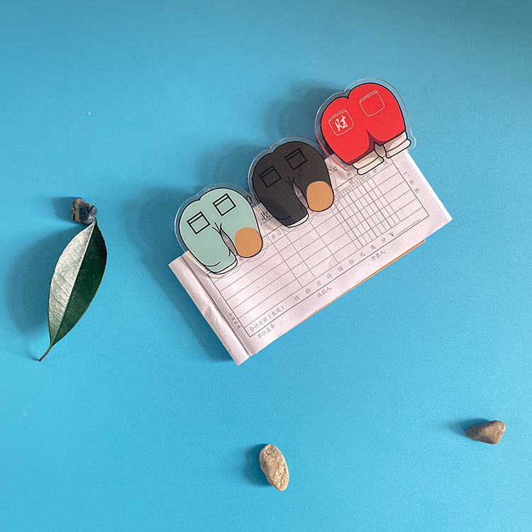 Creative Personality Acrylic Transparent Pp Clip Cartoon Animation Celebrity Related Goods Hand Folder plastic clip