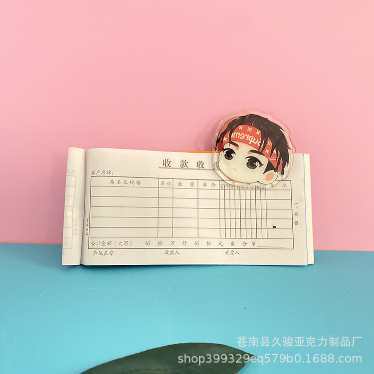 Creative Personality Acrylic Transparent Pp Clip Cartoon Animation Celebrity Related Goods Hand Folder plastic clip Creative Personality Acrylic Transparent Pp Clip Cartoon Animation Celebrity Related Goods Hand Folder plastic clip