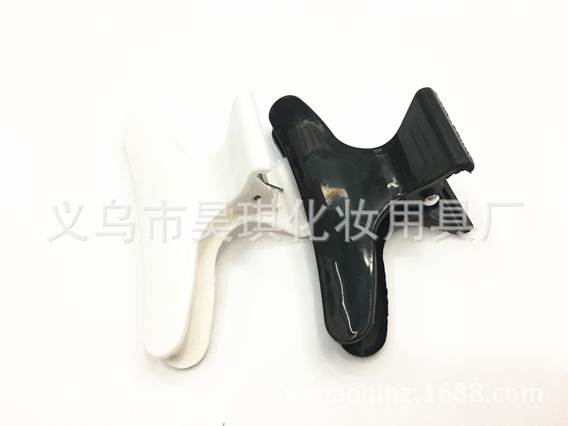 Korean-Style Hair Clip Duckbill Clip Pointed Plastic Clip Partition Clip Long Clip Hair Clip Double Color Lacoste Beauty Hair Clip