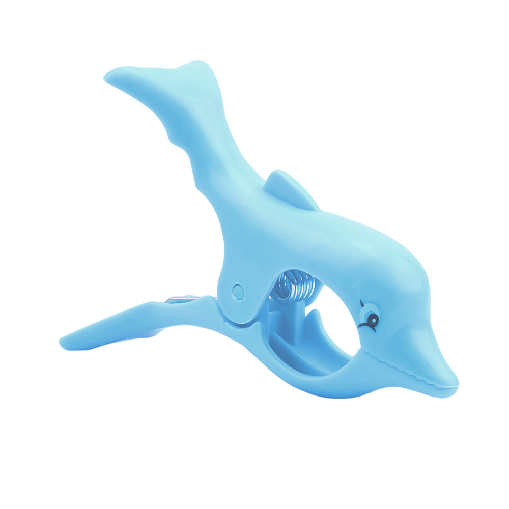 plastic clip Plastic Cute Animal Flamingo Dolphin Parrot Sun Chair Beach Towel Windproof Clip Towel Clamp