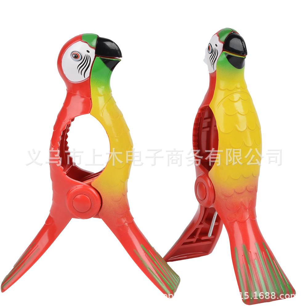 plastic clip Plastic Cute Animal Flamingo Dolphin Parrot Sun Chair Beach Towel Windproof Clip Towel Clamp