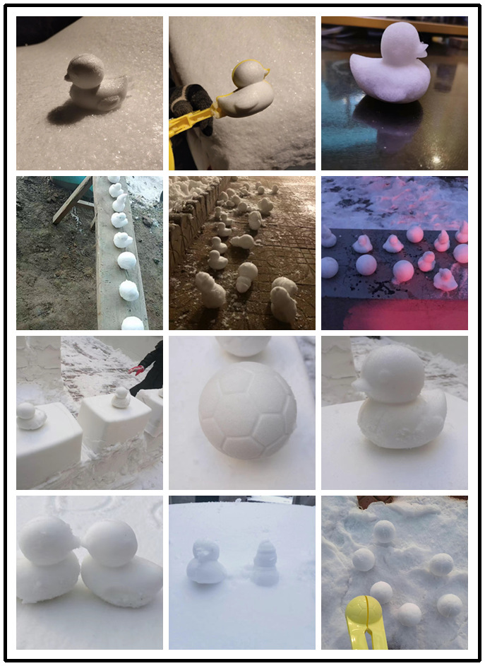 Outdoor Snow Toy Big Duck Snowball Clip Snowman Snow Clip Snowball Fight Toy Plastic Clip Snow Device Love Snow Clip