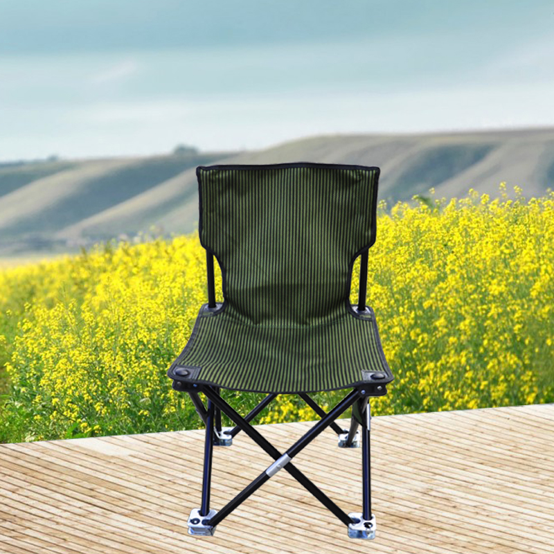 Manufacturers selling outdoor leisure stool fishing chair folding chair Oxford cloth iron feet