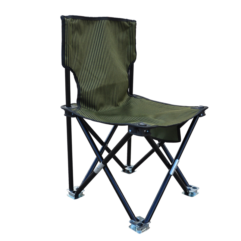 Manufacturers selling outdoor leisure stool fishing chair folding chair Oxford cloth iron feet