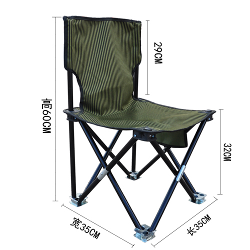 Manufacturers selling outdoor leisure stool fishing chair folding chair Oxford cloth iron feet