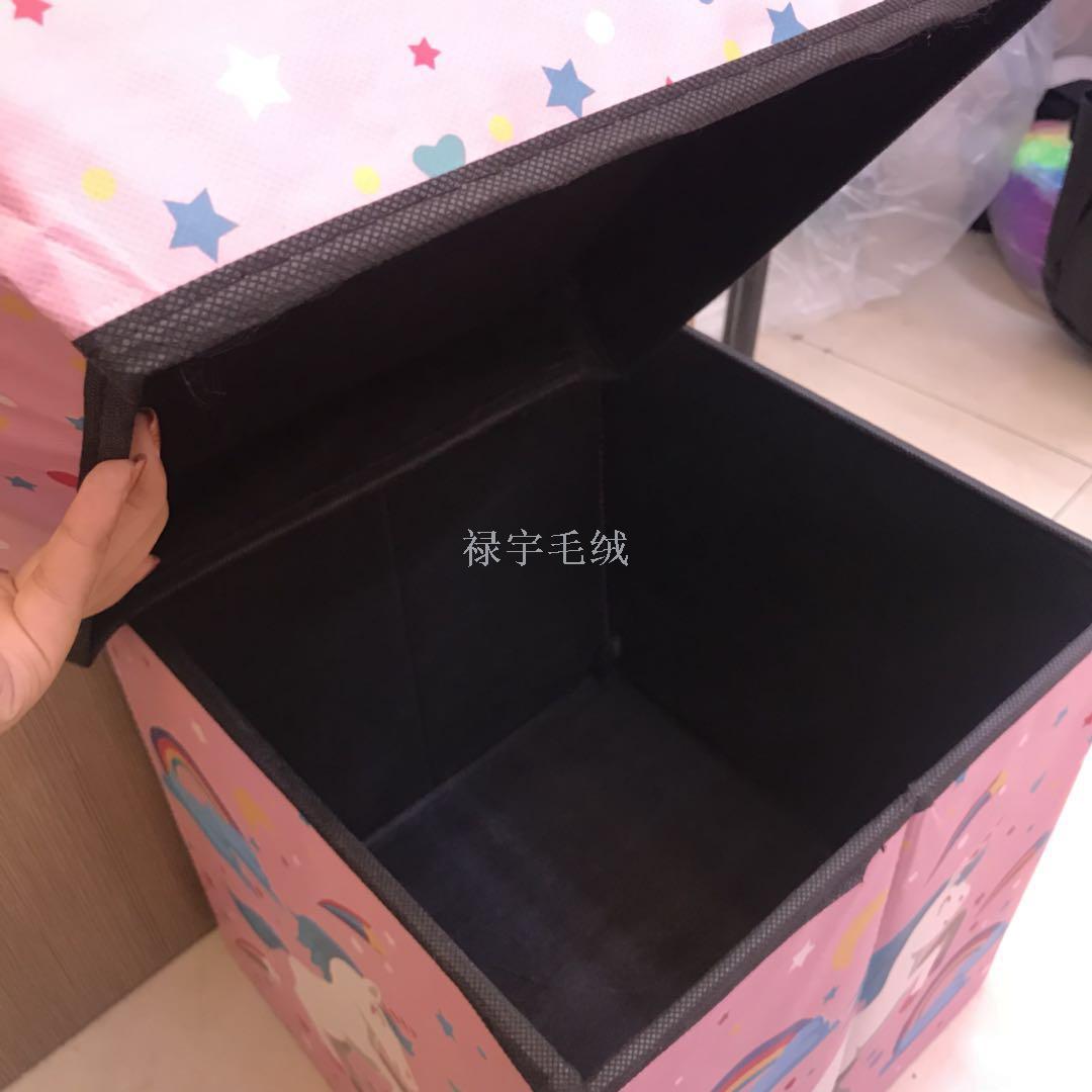 hot style retro unicorn receiving stool receiving stool receiving box multifunctional with cover folding storage stool 