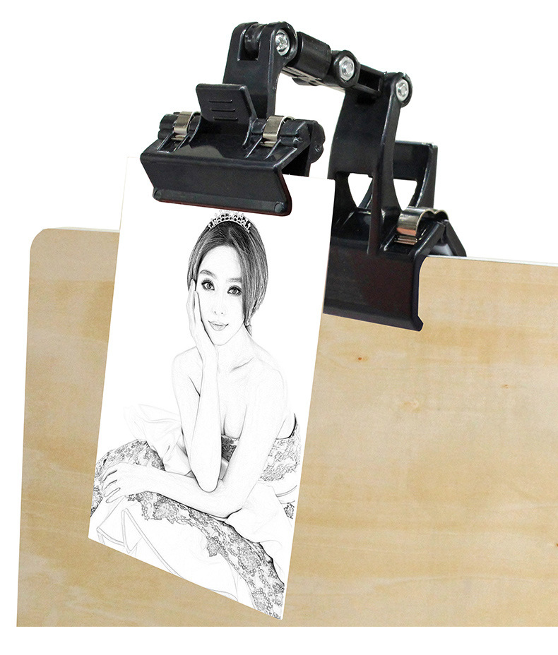 Dorsodoxi Copy Clip Double-Headed Long Tail Clip Multi-Function Sketch Rotatable Drawing plastic clip