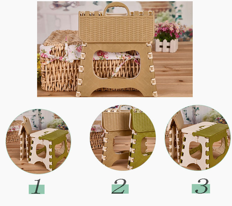 New Bamboo Stool Large Plastic Folding Stool Thickened Portable Stool Home Daily Small Bench Wholesale New Bamboo Stool Large Plastic Folding Stool Thickened Portable Stool Home Daily Small Bench Wholesale