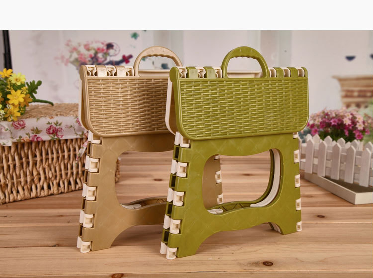 New Bamboo Stool Large Plastic Folding Stool Thickened Portable Stool Home Daily Small Bench Wholesale New Bamboo Stool Large Plastic Folding Stool Thickened Portable Stool Home Daily Small Bench Wholesale