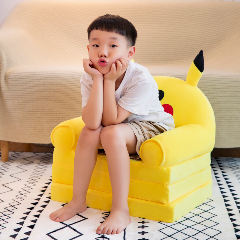 Lengthened Children&#039;s Folding Sofa Kindergarten Baby Seat Stool Lazy Lying Sleeping Sofa Removable and Washable Hair Generation