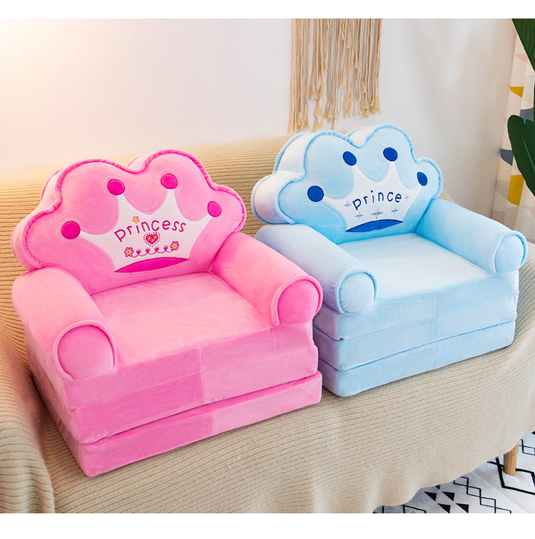 Lengthened Children's Folding Sofa Kindergarten Baby Seat Stool Lazy Lying Sleeping Sofa Removable and Washable Hair Generation
