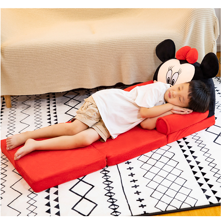 Lengthened Children's Folding Sofa Kindergarten Baby Seat Stool Lazy Lying Sleeping Sofa Removable and Washable Hair Generation