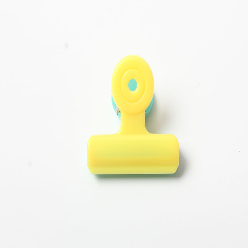 Plastic Clip Two-Color File round Color Ticket Clips Material Storage Mosquito plastic clip