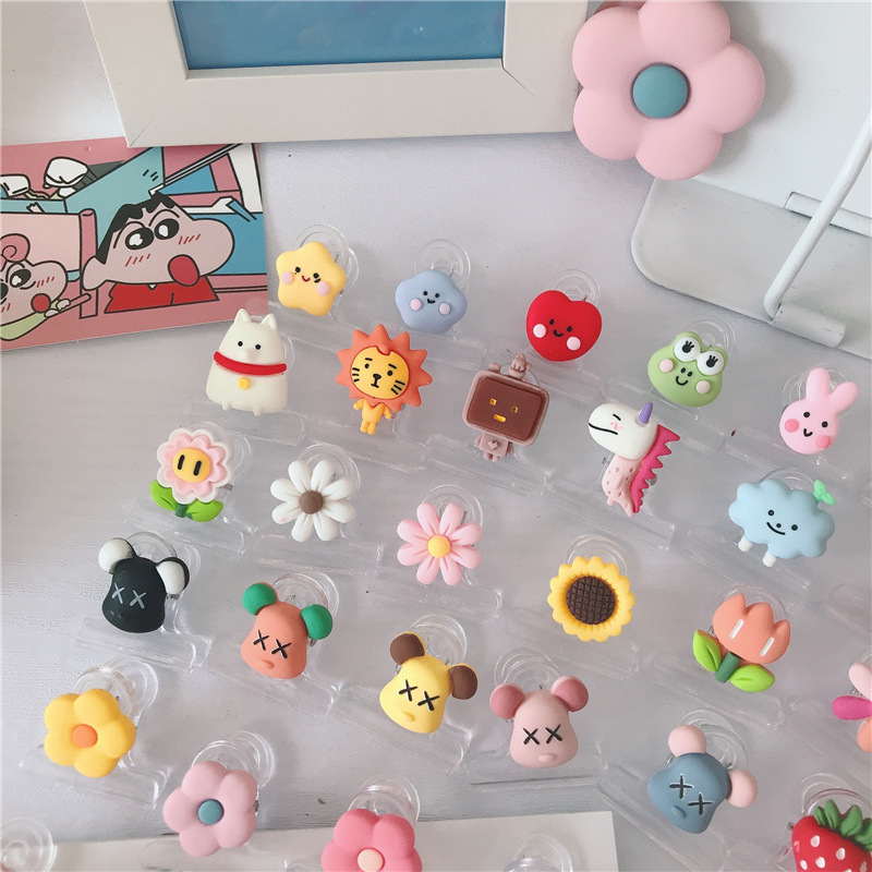 Creative Cartoon Book Holder Paper Bill Storage Paper Pp Clip More than Binder Clip Cartoon plastic clip