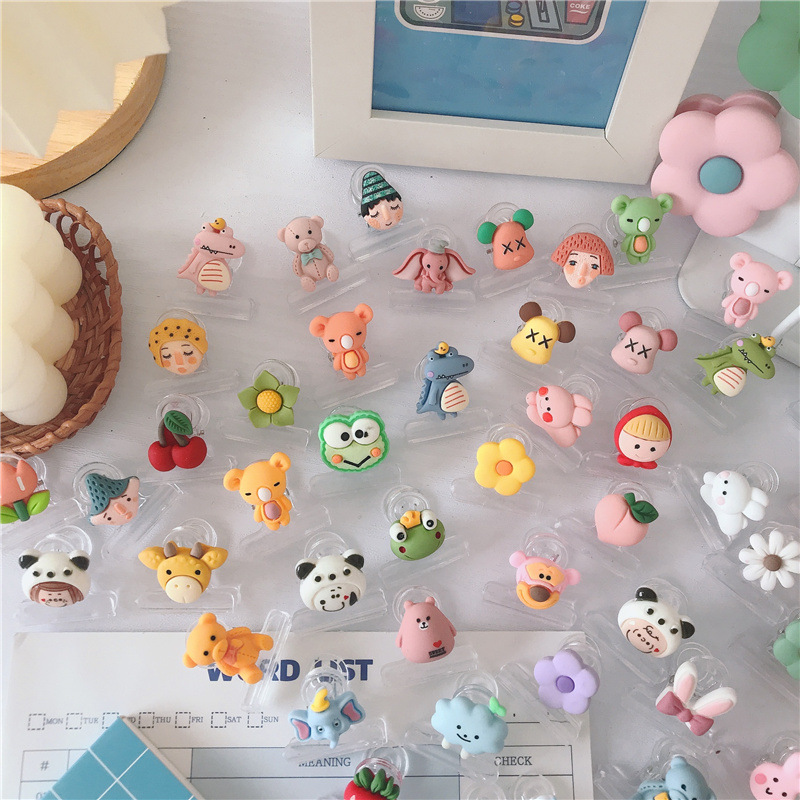 Creative Cartoon Book Holder Paper Bill Storage Paper Pp Clip More than Binder Clip Cartoon plastic clip