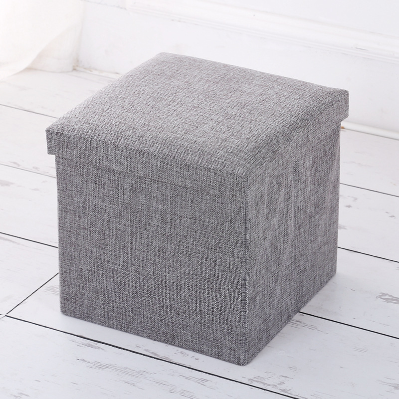 Simple Fabric Storage Stool Folding Shoe Changing Stool Footstool Can Sit Covered Storage Box Stool Custom Simple Fabric Storage Stool Folding Shoe Changing Stool Footstool Can Sit Covered Storage Box Stool Custom