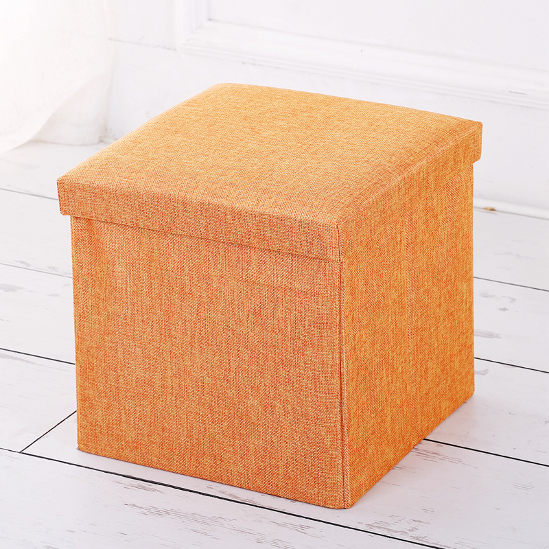 Simple Fabric Storage Stool Folding Shoe Changing Stool Footstool Can Sit Covered Storage Box Stool Custom Simple Fabric Storage Stool Folding Shoe Changing Stool Footstool Can Sit Covered Storage Box Stool Custom