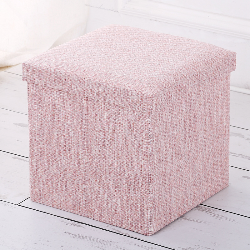 Simple Fabric Storage Stool Folding Shoe Changing Stool Footstool Can Sit Covered Storage Box Stool Custom Simple Fabric Storage Stool Folding Shoe Changing Stool Footstool Can Sit Covered Storage Box Stool Custom