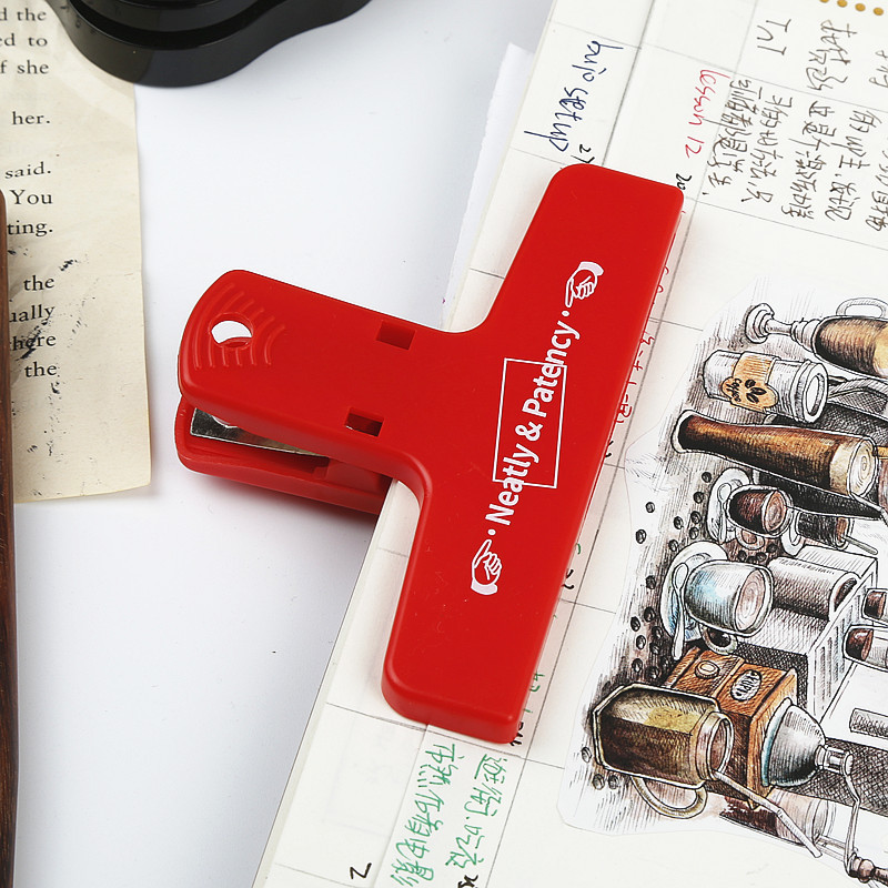 New Color Retro Plastic Clip Notebook Ticket Clips plastic clip