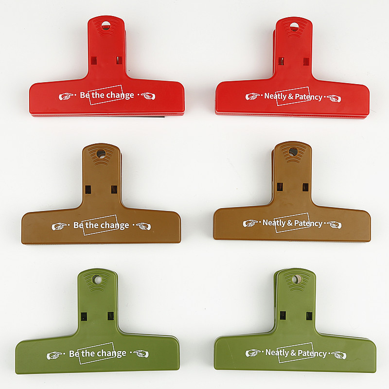 New Color Retro Plastic Clip Notebook Ticket Clips plastic clip