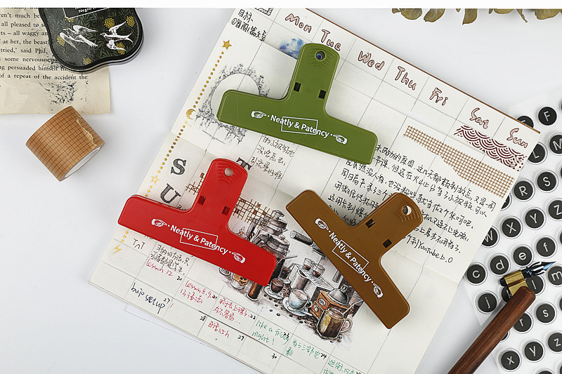 New Color Retro Plastic Clip Notebook Ticket Clips plastic clip New Color Retro Plastic Clip Notebook Ticket Clips plastic clip