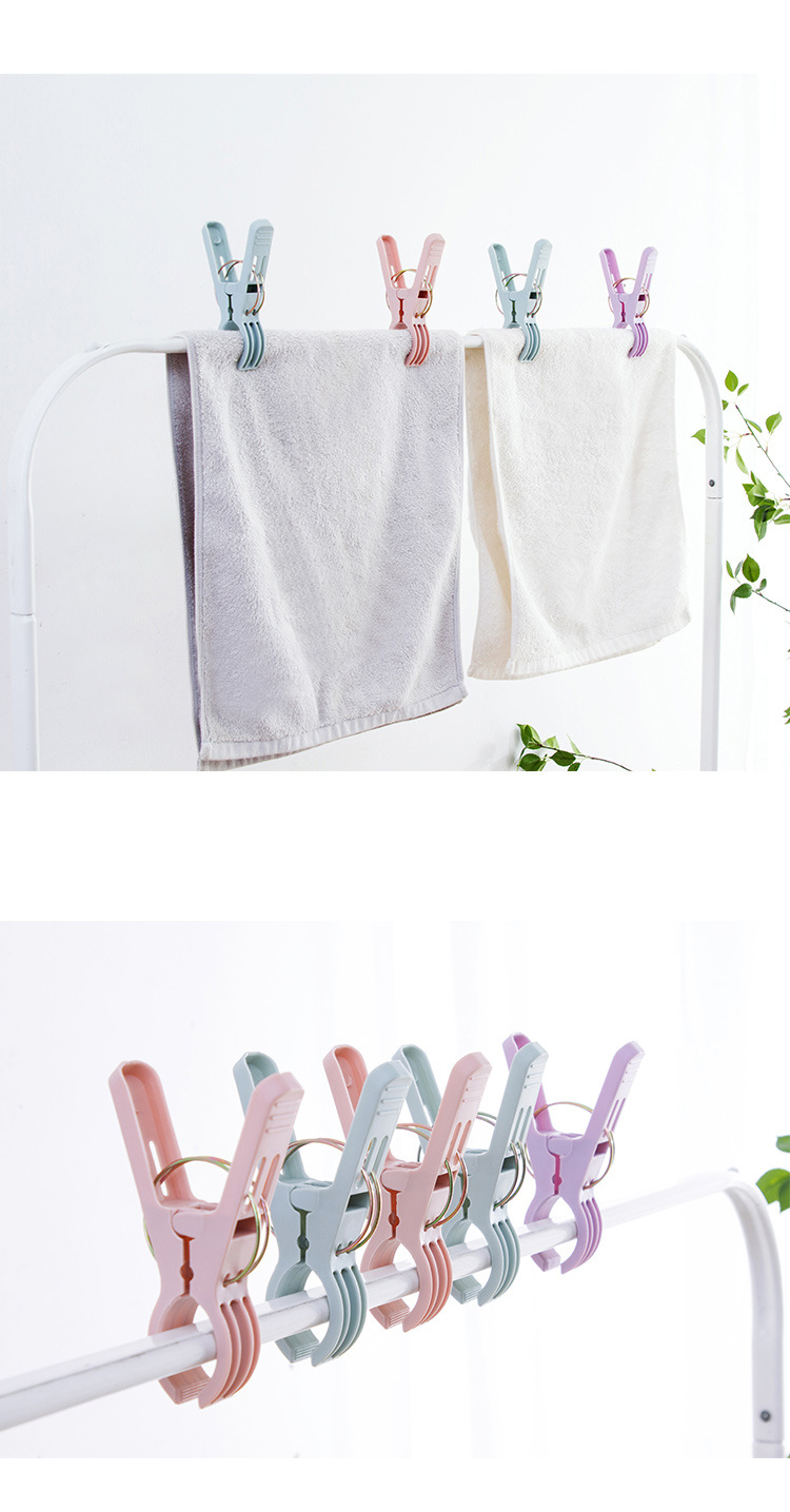 plastic clip Windproof Thickening Quilt Clip 5 PCs Household Plastic Big Clip Strongly Fixed Drying Clothes Pin