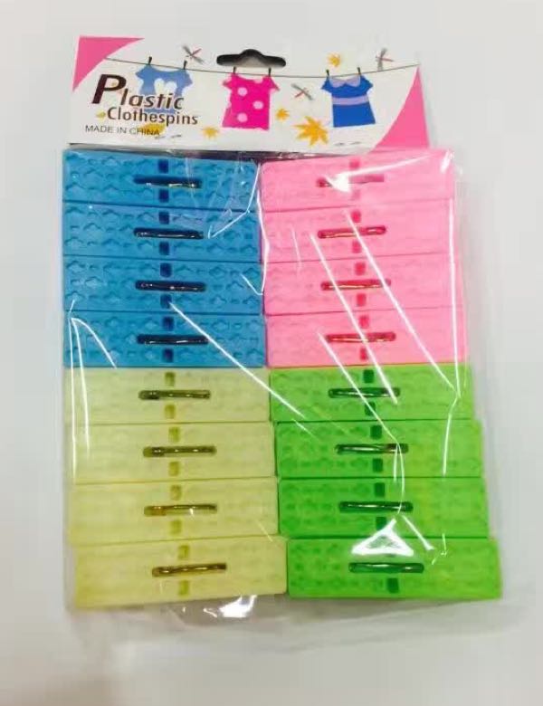 The Plastic clip clothespin.