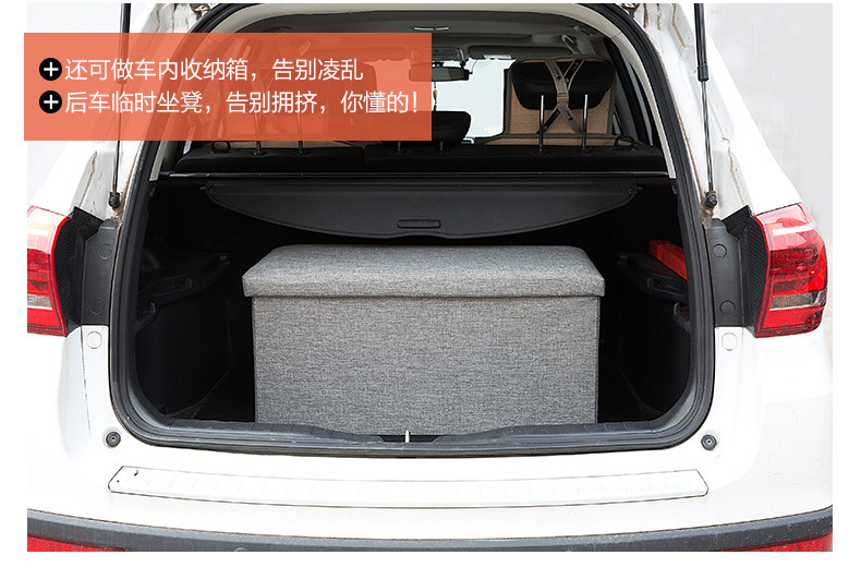 Jianmo Fabric Storage Stool Folding Shoe Change Stool Footstool Can Sit Covered Storage Box Stool Can Be Customized