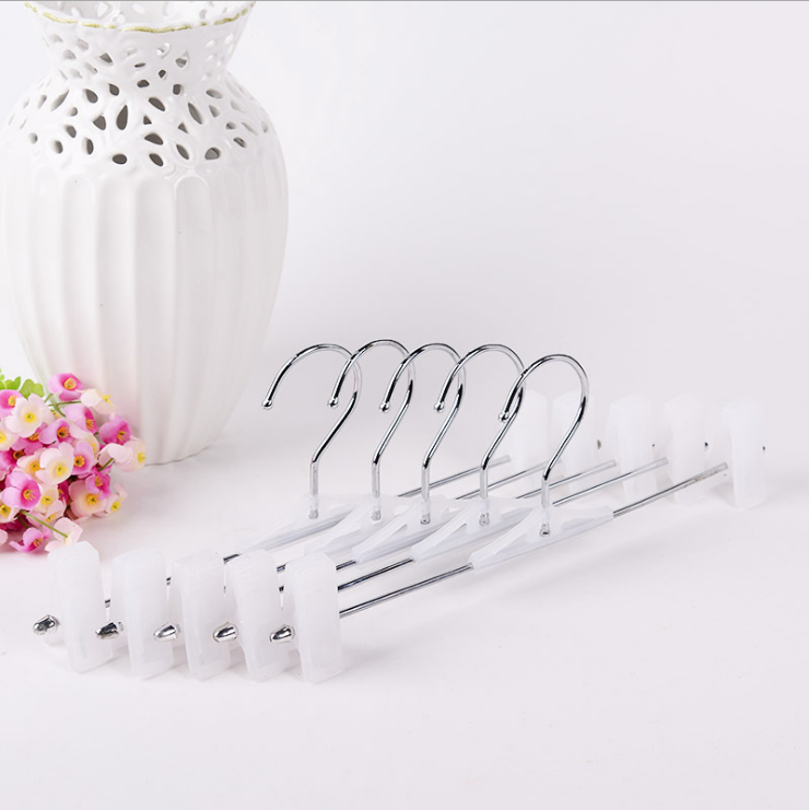 Wholesale New Multi-Functional Head Hanger with Plastic Clip Adult Home Use Pants Rack Stainless Steel Hanger