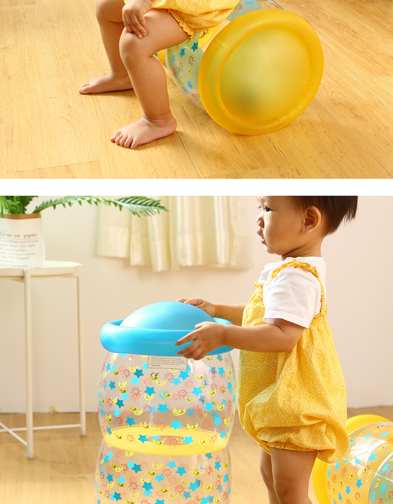 Factory in Stock Baby Climbing Inflatable Roller Baby Crawling Toddler New Toy Stool Intelligence Portable Folding