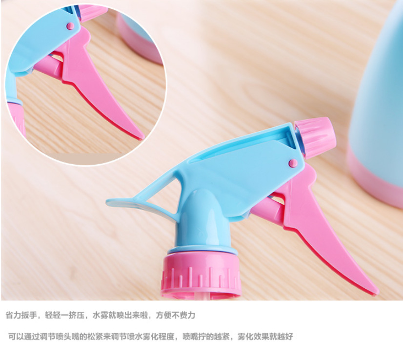 Hand Pressure Candy Color Watering Pot Watering Can Spray Pot Sprinkling Can Gardening Watering Sprayer Small Spray Bottle