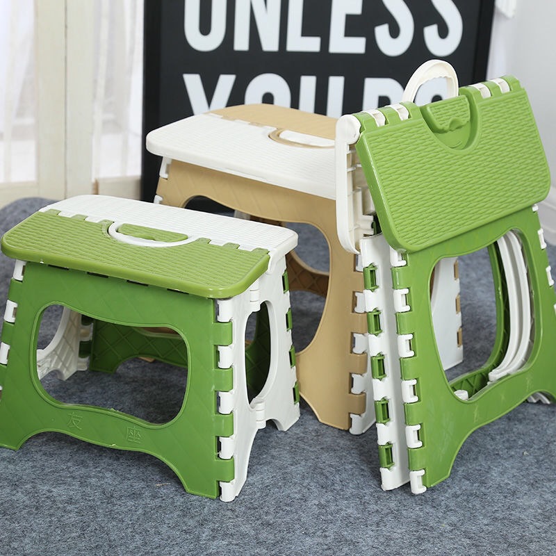Free Shipping New Material Plastic Stool Large Folding Stool Thickened Portable Stool Home Daily Small Bench Wholesale